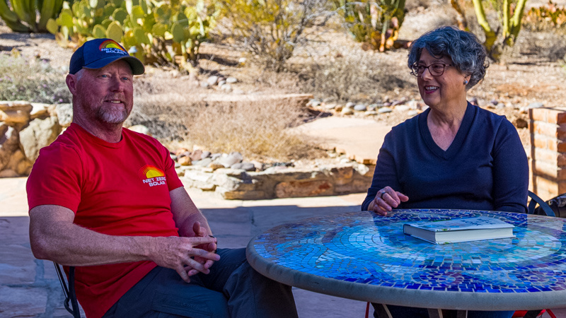 Chad and Esther chat about the benefits of solar and storage.