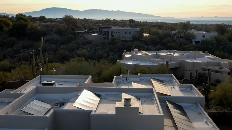 Another perspective on Doug & Maggie's solar electric system, looking to the east